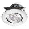 Dainolite Smpled 8 Pot Light White Dimmable Adjustable Tilt Angle Lamp|Luminaire cylindrique à encastrer Smpled de Dainolite avec intensité variable, angle d’inclinaison réglable, fini blanc et ampoule de 8 W