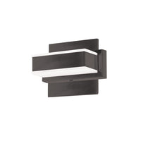Dainolite Viola 1 Light LED Wall Vanity Light Matte Black Finish Lamp