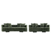 Verandah Mid-Century Modern 2-Piece Sofa Set in Olive Green | Ensemble de canape 2 pieces Verandah style mid-century modern en vert olive