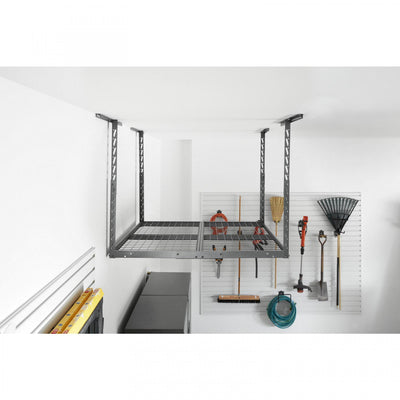 Gladiator Overhead Gearloft™ Hammered Granite Storage Rack - 4' x 4'|Tablette de rangement suspendue GearloftMC granite martelé de Gladiator - 4 pi x 4 pi