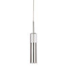 Dainolite Luna LED Pendant 6w Polished Chrome Finish Clear Glass Lamp