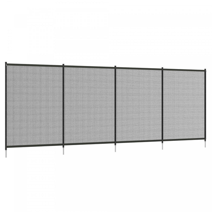 Outsunny Aluminium 4-Panel Swimming Pool Fence, 4' x 12', Black