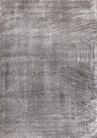 Hudson Grey Cream Distressed Brushstrokes Rug, 6'7