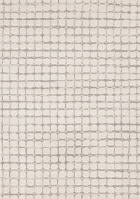 Oslo White Great Pebble Patterned Rug, 5'3