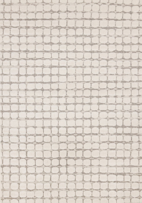 Oslo White Great Pebble Patterned Rug, 5'3\" x 7'7\" Indoor Area Rug