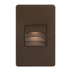 Dainolite Bella LED Step/Wall Light 3.3w Bronze With Louver Lamp|Lampe d’escalier et murale Bella de Dainolite avec persienne, fini bronze et ampoule à DEL de 3,3 W