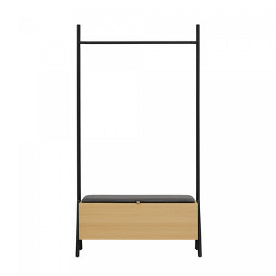 Paloma Modern 38" Open Hanging Closet in Light Oak Armoire | Placard suspendu ouvert Paloma Modern 38" en chene clair