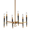 Dainolite Langford 6 Light Chandelier Vintage Bronze Finish Lamp