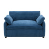 Olivia Oversized Accent Chair with Pillows,Blue