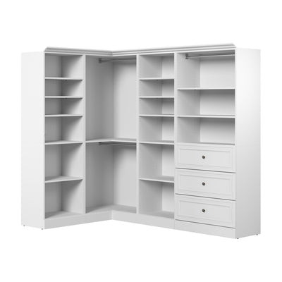 Bestar Versatile 97 W Walk-In Closet Organizer - White|Organisateur de pièce-penderie Versatile de Bestar de 97 po (L) - blanc