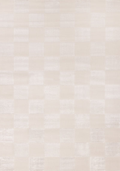 Leonardo White Grey Checkered Area Rug - 6'7" x 9'6"|Carpette Leonardo blanche et grise à motif à carreaux - 6 pi 7 po x 9 pi 6 po