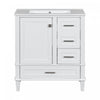 Katherine 30\" Solid Wood Bathroom Vanity With Sink Combo - White
