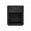 Evelyn Modern 20" Nightstand in Charcoal Gray (1-Drawer) | Table de nuit moderne Evelyn 20" en gris charbon (1 tiroir)