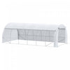 Outsunny Large Walk-in Greenhouse, 20'x10'x6' Tunnel Greenhouse With Zippered Door And 12 Roll-up Wi|Outsunny Serre De Jardin Tunnel 20' X 10' X 6' Porte Zippee Deroulante Fenetres Enroulables Avec Mou