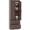 HOMCOM 67" Tall Kitchen Pantry Cabinet with Adjustable Shelves