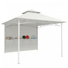 Outsunny 10' x 10' Patio Gazebo, Double Roof Outdoor Gazebo, Cream White