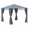 Outsunny 10' X 10' Polycarbonate Hardtop Gazebo Canopy Outdoor Patio Gazebo With Aluminum Frame & Cu|Outsunny 10' X 10' Pavillon De Jardin Polycarbonate A Toit Rigide Gazebo Exterieur Patio Avec Cadre