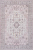 Aqua Pink Washable Non-slip Low Pile Area Rug 5'x7' | Tapis Rose Lavable Et Antiderapant A Poils Ras 5'x7'