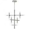 Dainolite Acasia Chandelier 42w Polished Chrome Frosted Acrylic Diffuser Lamp