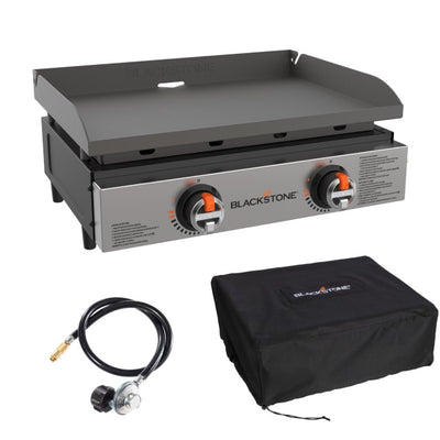 Blackstone 22" Tabletop Griddle With Cover And Propane Adapter - 2427 | Gril de table Blackstone 22" avec couvercle et adaptateur pour propane - 2427