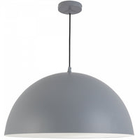 Dainolite Ofelia 1 Light Pendant Large Grey Lamp
