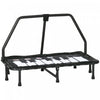 Soozier Kids Trampoline With Music Function Steel Frame Indoor Bouncer Rebounder Age 3 To 8 Years Old Black