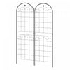 Outsunny 2 Pcs Garden Trellis For Climbing Plants, Outdoor Metal Trellis|Outsunny Treillis De Jardin Pour Plantes Grimpantes, 2 Pcs
