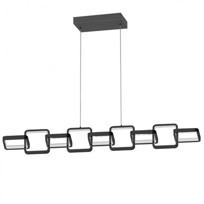 Dainolite Patsy LED Horizontal Pendant 59w Matte Black White Silicone Diffuser Lamp|Luminaire suspendu horizontal Patsy de Dainolite en silicone blanc qui diffuse la lumière, avec fini noir mat et ampoule à DEL de 59 W