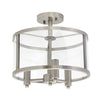 Salerno 3 Light Semi-flush mount Ceiling Light, Onyx, 13"D Lamp | Salerno Plafonnier semi-encastre a 3 lumieres, Onyx, 13 po de diametre