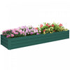 Outsunny 8x2x1ft Raised Garden Bed Large Galvanized Elevated Planter Box|Outsunny Lit De Jardin Sureleve 8x2x1pi, Jardiniere Surelevee Galvanisee