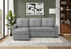 Sleeper Sofa, 90" Length, Convertible Sofa Bed, Storage Chaise, Light Grey Fabric Sleeper Sofa | Canape-Lit Convertible, Chaise De Rangement, 90" Longueur, Tissu Gris Clair