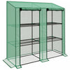 Outsunny Mini Greenhouse With 3 Tier 6 Shelves Portable Green House, Green|Outsunny Mini Serre Avec 3 Etages 6 Etageres Serre Portable, Verte