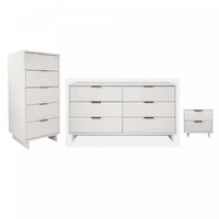 Granville Modern 3-Piece Dresser Set in White 