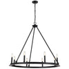 Dainolite Colby 8 Light Chandelier Matte Black Lamp|Lustre Colby de Dainolite avec fini noir mat et 8 ampoules