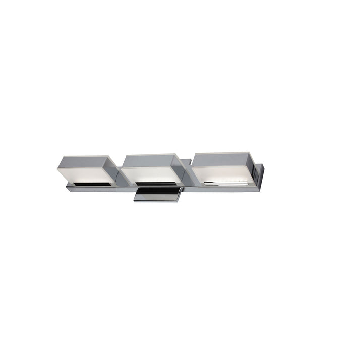 Dainolite Viola 3 Light LED Wall Vanity Light Polished Chrome Finish Lamp