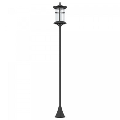 Outsunny 72" Solar Post Light, Ip44 LED Outdoor Street Light|Outsunny Lampadaire Solaire De 72 po, Lampadaire Exterieur A LED Ip44