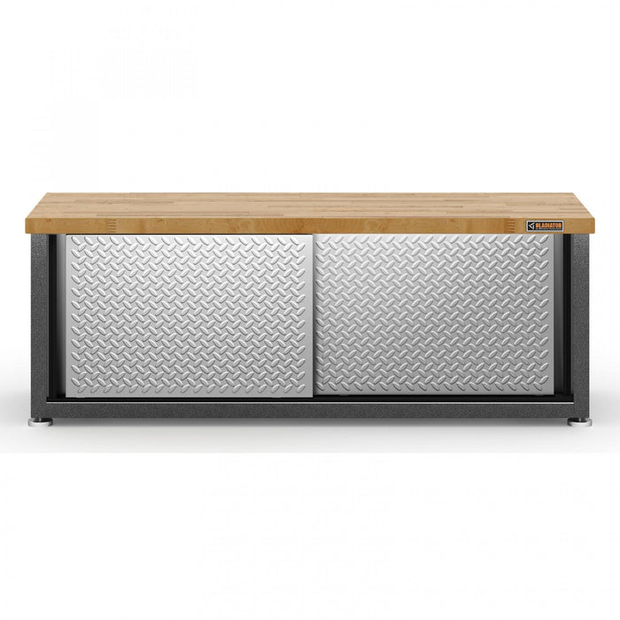 Gladiator Storage Shoe Bench - Silver Tread