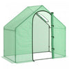 Outsunny 6'x3.3'x5.5' Walk-in Garden Greenhouse With Door And Top Window, Portable Mini Greenhouse F|Outsunny Serre De Jardin Balcon Terrasse Serre Pour Tomates Bache Pe Impermeable Porte Fenetre Zippe