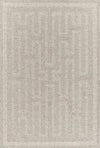 Maze Transitional 8'0\" x 10'0\" Area Rug in Grey Indoor Area Rug