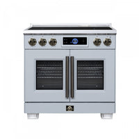 Forno Maximus 36 Inch Induction Range White, 5.36 cu.ft - FFSIN0932-36WHT Electric Range 