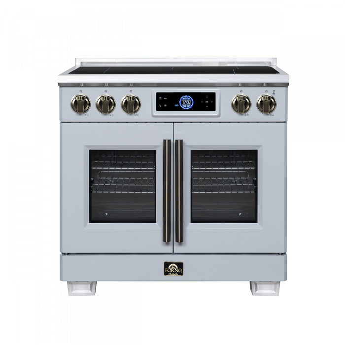 Forno Maximus 36 Inch Induction Range White, 5.36 cu.ft - FFSIN0932-36WHT Electric Range