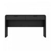 Grace Modern 54\" Office Desk in Black (2-Drawer)