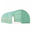 Outsunny 20' X 10' X 7' Tunnel Greenhouse Outdoor Walk-in Hot House With 2 Hinged Doors, Reinforced Steel Frame, Pe Cover, Green