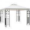 Outsunny 10' X 10' Outdoor Garden Metal Gazebo Patio Canopy Marquee Patio Party Tent Canopy Shelter |Outsunny 10 'x 10' Jardin Exterieur En Metal Tonnelle Patio Auvent Chapiteau Patio Tente De Fete Auv