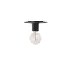 Dainolite Roswell 1 Light Flush Mount Medium Matte Black Lamp|Plafonnier affleuré moyen Roswell de Dainolite avec fini noir mat et 1 ampoule