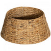 Homcom 24" Hyacinth Christmas Tree Base Cover Hand Woven Tree Ring Natural|Homcom Cache-pied De Sapin De Noel En Jacinthe Tressee De 24 Po, Naturel