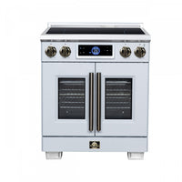 Forno Maximus 30 Inch Induction Range White, 4.32 cu.ft - FFSIN0932-30WHT Electric Range 