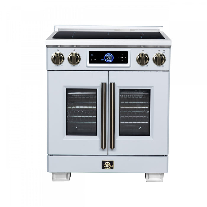Forno Maximus 30 Inch Induction Range White, 4.32 cu.ft - FFSIN0932-30WHT Electric Range