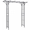 Outsunny 7ft Metal Garden Arch Outdoor Walkway Arbor For Decorative Climbing Plants Patio Lawn Backy|Outsunny Arche De Jardin En Metal De 7 Pieds Tonnelle De Passerelle Exterieure Pour Plantes Grimpant