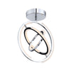 Trilogy Collection Integrated LED Semi-Flush Mount - Polished Nickel|Plafonnier semi-affleuré de la collection Trilogy avec lumière à DEL intégrée - nickel poli